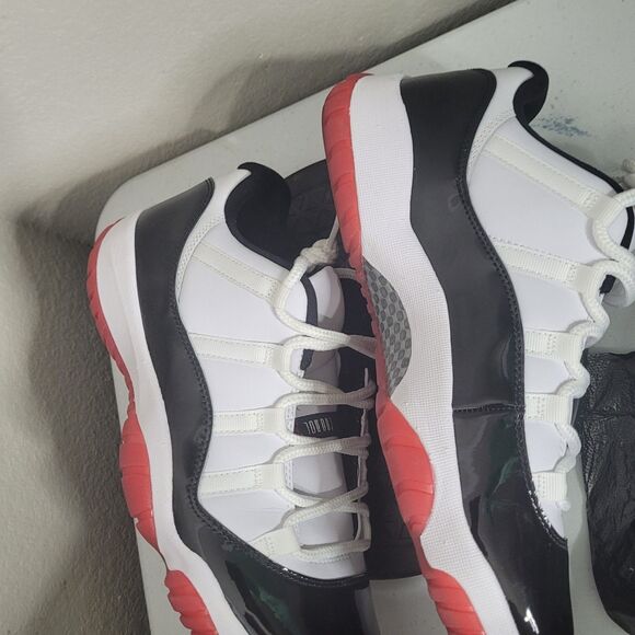 Jordan 11 Retro Low size 11 athletic shoe sneaker lace Concord Bred AV2187-160 - Picture 9 of 16